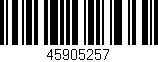 Código de barras (EAN, GTIN, SKU, ISBN): '45905257'