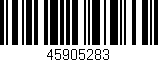 Código de barras (EAN, GTIN, SKU, ISBN): '45905283'