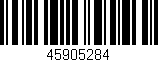 Código de barras (EAN, GTIN, SKU, ISBN): '45905284'