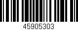 Código de barras (EAN, GTIN, SKU, ISBN): '45905303'