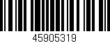 Código de barras (EAN, GTIN, SKU, ISBN): '45905319'