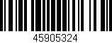 Código de barras (EAN, GTIN, SKU, ISBN): '45905324'