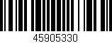 Código de barras (EAN, GTIN, SKU, ISBN): '45905330'