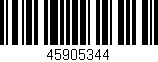 Código de barras (EAN, GTIN, SKU, ISBN): '45905344'