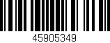 Código de barras (EAN, GTIN, SKU, ISBN): '45905349'