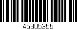 Código de barras (EAN, GTIN, SKU, ISBN): '45905355'