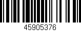 Código de barras (EAN, GTIN, SKU, ISBN): '45905376'
