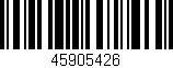 Código de barras (EAN, GTIN, SKU, ISBN): '45905426'