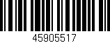 Código de barras (EAN, GTIN, SKU, ISBN): '45905517'