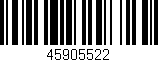 Código de barras (EAN, GTIN, SKU, ISBN): '45905522'