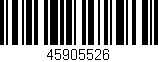 Código de barras (EAN, GTIN, SKU, ISBN): '45905526'