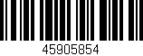 Código de barras (EAN, GTIN, SKU, ISBN): '45905854'