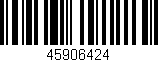Código de barras (EAN, GTIN, SKU, ISBN): '45906424'