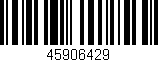 Código de barras (EAN, GTIN, SKU, ISBN): '45906429'