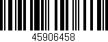 Código de barras (EAN, GTIN, SKU, ISBN): '45906458'