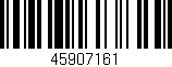 Código de barras (EAN, GTIN, SKU, ISBN): '45907161'