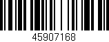Código de barras (EAN, GTIN, SKU, ISBN): '45907168'