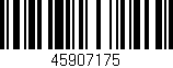 Código de barras (EAN, GTIN, SKU, ISBN): '45907175'