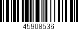 Código de barras (EAN, GTIN, SKU, ISBN): '45908536'