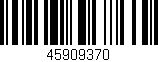 Código de barras (EAN, GTIN, SKU, ISBN): '45909370'
