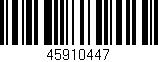 Código de barras (EAN, GTIN, SKU, ISBN): '45910447'