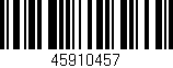 Código de barras (EAN, GTIN, SKU, ISBN): '45910457'