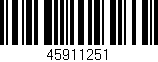 Código de barras (EAN, GTIN, SKU, ISBN): '45911251'