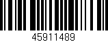 Código de barras (EAN, GTIN, SKU, ISBN): '45911489'
