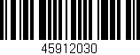 Código de barras (EAN, GTIN, SKU, ISBN): '45912030'