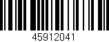 Código de barras (EAN, GTIN, SKU, ISBN): '45912041'