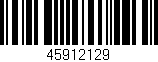 Código de barras (EAN, GTIN, SKU, ISBN): '45912129'