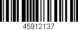 Código de barras (EAN, GTIN, SKU, ISBN): '45912137'