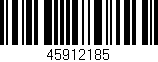 Código de barras (EAN, GTIN, SKU, ISBN): '45912185'