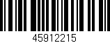 Código de barras (EAN, GTIN, SKU, ISBN): '45912215'