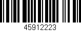 Código de barras (EAN, GTIN, SKU, ISBN): '45912223'