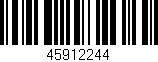Código de barras (EAN, GTIN, SKU, ISBN): '45912244'