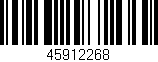 Código de barras (EAN, GTIN, SKU, ISBN): '45912268'