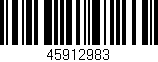 Código de barras (EAN, GTIN, SKU, ISBN): '45912983'
