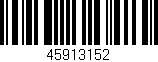 Código de barras (EAN, GTIN, SKU, ISBN): '45913152'