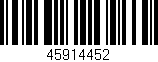 Código de barras (EAN, GTIN, SKU, ISBN): '45914452'