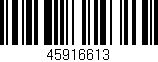 Código de barras (EAN, GTIN, SKU, ISBN): '45916613'
