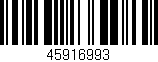 Código de barras (EAN, GTIN, SKU, ISBN): '45916993'
