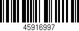 Código de barras (EAN, GTIN, SKU, ISBN): '45916997'