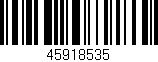 Código de barras (EAN, GTIN, SKU, ISBN): '45918535'