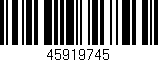 Código de barras (EAN, GTIN, SKU, ISBN): '45919745'
