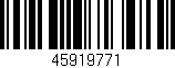 Código de barras (EAN, GTIN, SKU, ISBN): '45919771'
