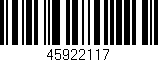 Código de barras (EAN, GTIN, SKU, ISBN): '45922117'