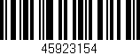Código de barras (EAN, GTIN, SKU, ISBN): '45923154'
