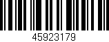 Código de barras (EAN, GTIN, SKU, ISBN): '45923179'