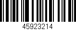 Código de barras (EAN, GTIN, SKU, ISBN): '45923214'